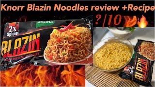 Blazin Noodle Recipe / review | How to make Knorr Blazin Noodle? |2min spicy noodle recipe 