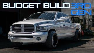 3RD GEN MEGA CAB CUMMINS BUDGET BUILD