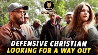 Christian Woman Struggles To Defend Her Faith | Hashim | Speakers Corner