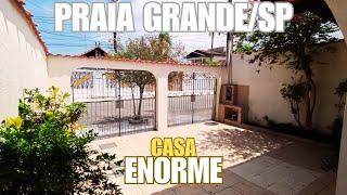 CASA ENORME A POUCOS METROS DA PRAIA‍️ NA PRAIA GRANDE/SP. COD 6516