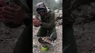 TROUT COOK UP BY RIVER  #fishing #outdoors #catchandcook #fishing #cooking #survival