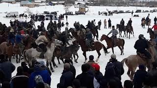 Бузкаши дар нохияи Ховалинг Д.Чукурак Бобои Хасан