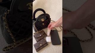 what fits in the new chanel kelly bag #chanelnano #chanelkelly #chanel23k #wimb