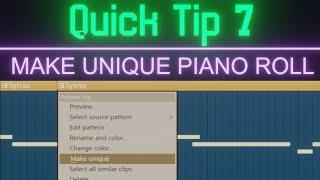 Make Unique Patterns Piano Roll | Quick Tips #7 | FL Studio