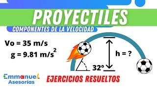 Problemas de Tiro Parabólico y Proyectiles paso a paso! Ejercicios de #fisica