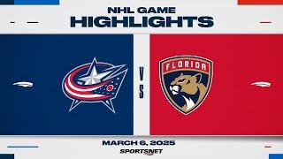 NHL Highlights | Blue Jackets vs. Panthers - March 6, 2025