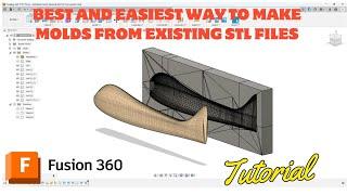 Best easiest way to make a mold of an RC airplane from an existing STL file in Fusion 360/CAD. 2025