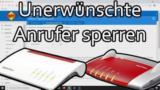 Fritzbox - Telefonbuch für unerwünschte Anrufer anlegen und Nummern sperren