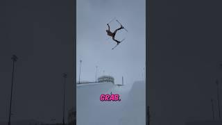 easy ski tricks #ski #winter #skiing #diy #stunt #athlete #granola #funny