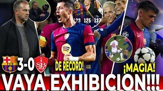 EL BARCA REGRESA y GOLEA 3-0 al BREST con DOBLETE de LEWA e HISTORICO 101 GOLES | PEDRI al DESNUDO