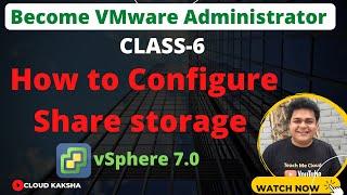 How to configure vSphere 7.0 Share storage using i-scsi | VMware vSphere 7 training