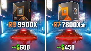 RYZEN 9 9900X vs RYZEN 7 7800X3D | Test in 6 Games