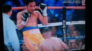 Farenas Vs. Yuriorkis Gamboa Round 9 Knockdown knockout Gets Dropped!