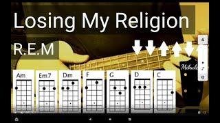 Losing My Religion - R.E.M ukulele tutorial / play-a-long