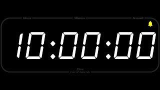 10 Hour - TIMER & ALARM - 1080p - COUNTDOWN