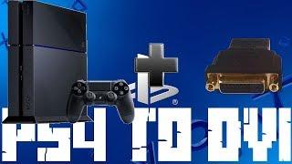 как подключить ps4 к dvi монитору со звуком