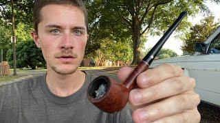 Smoking out of a 45 Year Old Unrestored Briar Pipe (1970's)