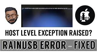 RA1NUSB ERROR - HOST LEVEL EXCEPTION RAISED