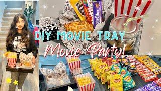 DIY Movie Snack Tray Shyla’s 11th Movie theme party | DITL Vlog Mom of 3