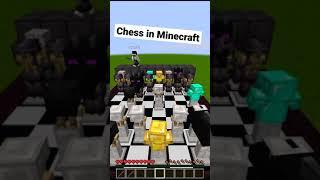 We made chess in Minecraft! | Мы сыграли в шахматы в Майнкрафте #shorts