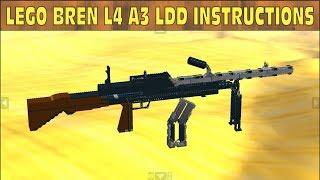 КАК СДЕЛАТЬ ЛЕГО BREN L4A3 ПУЛЕМЕТ | ИНСТРУКЦИЯ В LDD | № 174