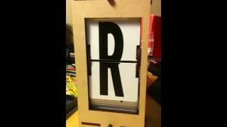 DIY split-flap display: initial test