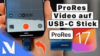 iPhone 15 Pro - PROFI Videomodus verwenden! ProRes auf USB-Stick sichern! | Nils-Hendrik Welk