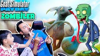 ÇILGIN KEÇİ ZOMBİLERE KARŞI! | GOAT SIMULATOR PAYDAY OYNUYORUZ!