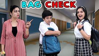 BAG CHECK | Surprise school bag check by teacher | Funny Video | Aayu and Pihu Show