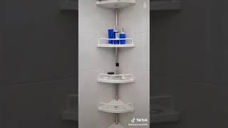 Multi bathroom corner shelf