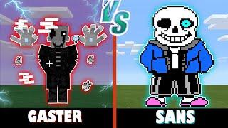 Gaster vs. Sans | Minecraft (COOL BATTLE!)