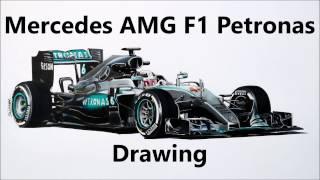 Mercedes benz 2016 f1 drawing