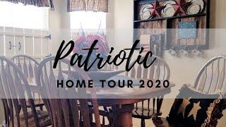 Patriotic Home Tour 2020 | Primitive Farmhouse Style