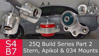 Stiffer Billet Mounts! Stern Motor, Apikol Transmission & Rear Diff, 034 Motorsport Carrier Inserts