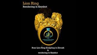 Roar lion Zbrush Sculpting and render in keyshot