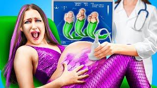 WOW  Rich Pregnant Mermaid! Crazy Pregnancy Moments and Cool Hacks