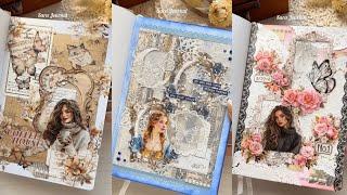 ASMR  Sara's Artistic Journaling｜Scrapbooking | Journal  With Me｜Creative Journaling