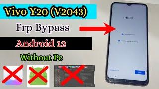 Vivo Y20 (V2043) Frp Bypass |Android 11/12 | Vivo V2043 Google Account Remove | New Update 2023