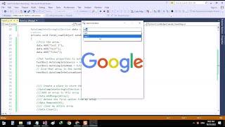 How to make a Text box like Google search in C#?