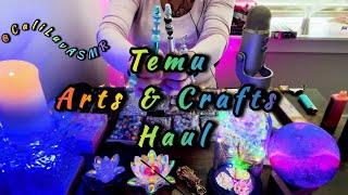 ASMR | Join us for a Temu Arts & Crafts Haul @CaliLuvASMR | #temuhaul