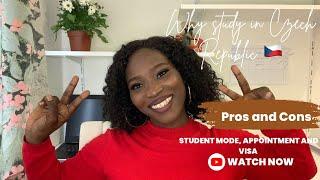 Study in Czech Republic  #1 || Pros and Cons|| Student Mode|| Visa Appointment