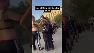 Berghain Berlin Waiting Queue  #berghain #berlin #sunday #club #techno