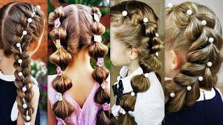 4 hairstyles with beads and buttons for every day! Easy and simple hairstyles in 2 minutes!