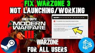 How to fix Warzone 3 Crashing & Not Launching ( Easy FIX ) - *NEW UPDATE*