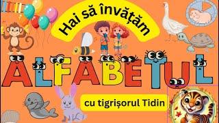 Alfabetul în limba română– Să învățăm alfabetul împreună cu tigrișorul Tidin