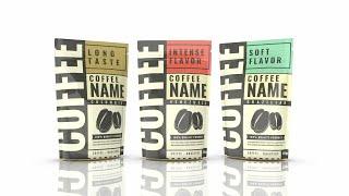 Coffee Bag Packaging Mockup Video - After Effects Template