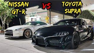 Alpha Nissan GT-R VS Big Turbo Toyota Supra Street Race! + Bonus Race!