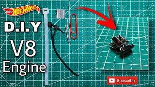 How to make V8 Engine for Hotwheels | D.I.Y | 1:64 Scale