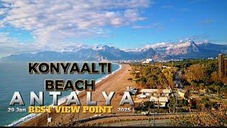 Antalya Konyaaltı Beach Best View Point 29 Jan 2025 #antalya #konyaaltıbeach #viewpoint #citytour