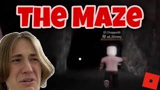 3 lovers get lost in a cave | Roblox The Maze